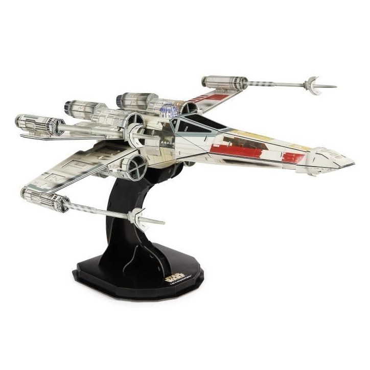 Star Wars - CHASSEUR X-WING - Maquette 4D a construire - 28 cm