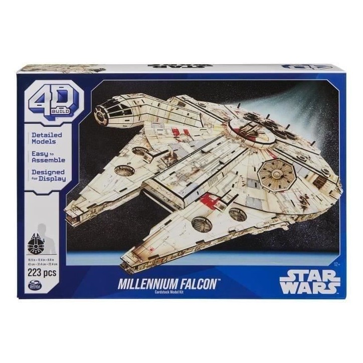 Star Wars - FAUCON MILLENIUM - Maquette 4D a construire - 48 cm Star Wars - FAUCON MILLENIUM - Maquette 4D a construire - 48 cm