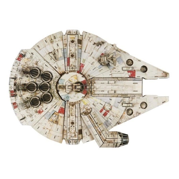 Star Wars - FAUCON MILLENIUM - Maquette 4D a construire - 48 cm Star Wars - FAUCON MILLENIUM - Maquette 4D a construire - 48 cm