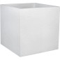 Bac a fleurs Carré 50 cm - EDA - Graphit - 57 L - 49,5 x 49,5 x H. 49,5 cm - Blanc cérusé