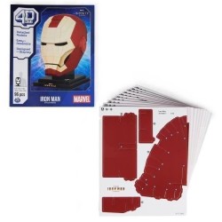 Marvel - CASQUE IRON MAN -Maquette 4D a construire