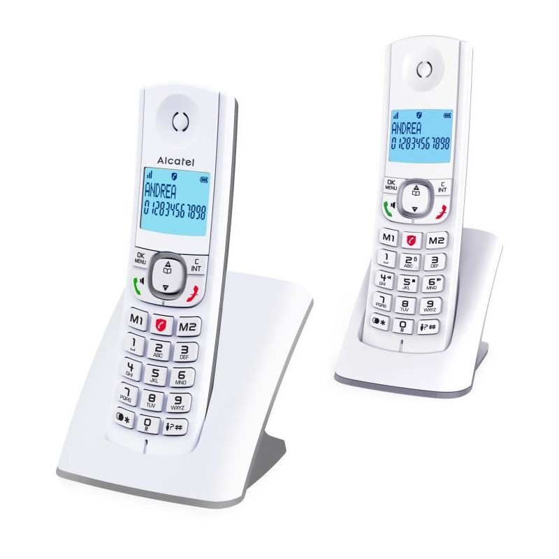 Téléphone sans fil - ALCATEL - F530 Duo - 2 combinés, blocage d'app Téléphone sans fil - ALCATEL - F530 Duo - 2 combinés, blocage d'app