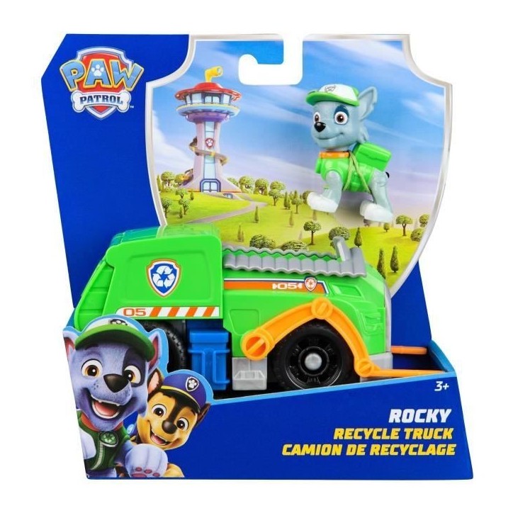 SPIN MASTER VEHICULE + FIGURINE ROCKY La Pat' Patrouille SPIN MASTER VEHICULE + FIGURINE ROCKY La Pat' Patrouille