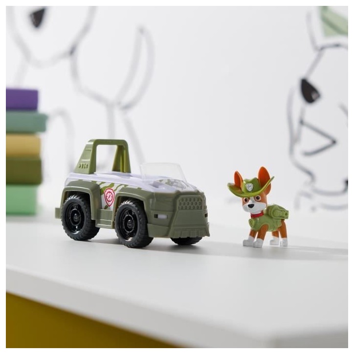 SPIN MASTERVEHICULE + FIGURINE TRACKER La Pat' Patrouille SPIN MASTERVEHICULE + FIGURINE TRACKER La Pat' Patrouille