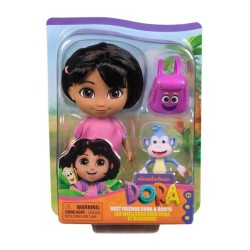 Dora - Poupée 15cm + figurine Babouche - des 3 ans - Dora l'exploratr