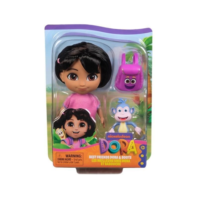 Dora - Poupée 15cm + figurine Babouche - des 3 ans - Dora l'exploratr Dora - Poupée 15cm + figurine Babouche - des 3 ans - Dora l'exploratr