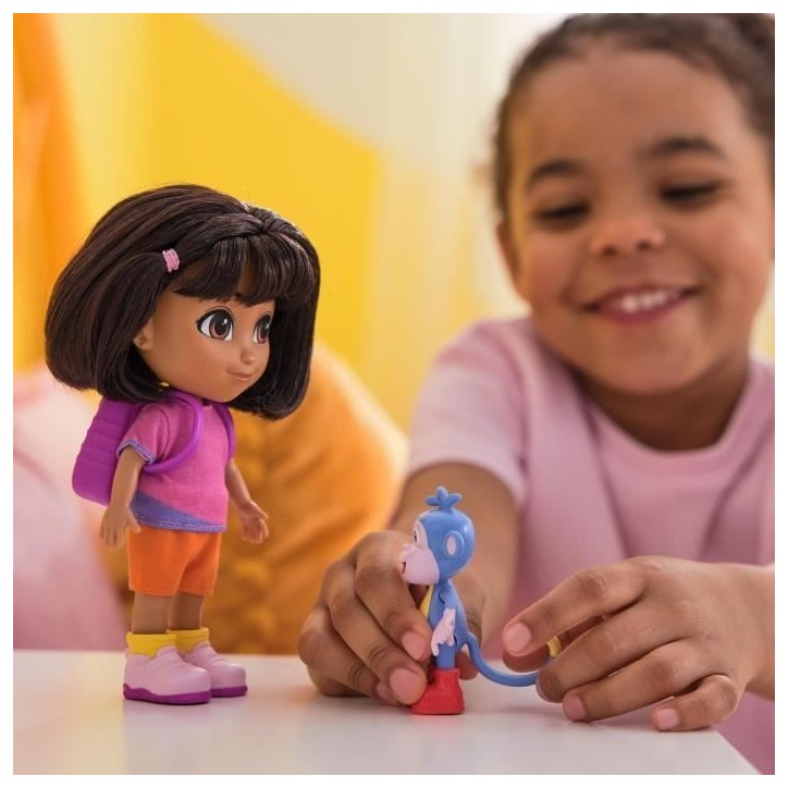 Dora - Poupée 15cm + figurine Babouche - des 3 ans - Dora l'exploratrice