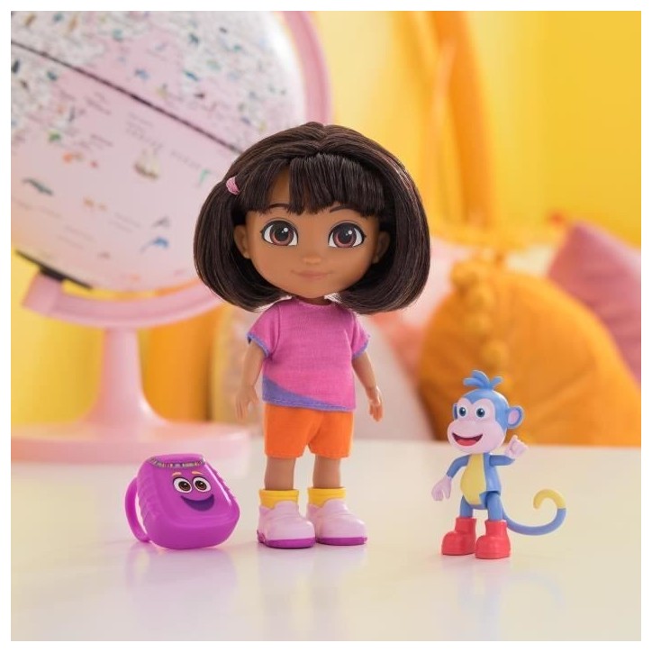 Dora - Poupée 15cm + figurine Babouche - des 3 ans - Dora l'exploratrice
