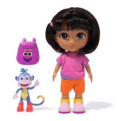 Dora - Poupée 15cm + figurine Babouche - des 3 ans - Dora l'exploratr