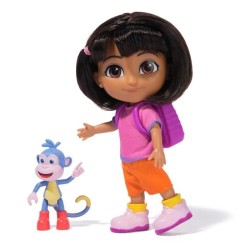 Dora - Poupée 15cm + figurine Babouche - des 3 ans - Dora l'exploratr
