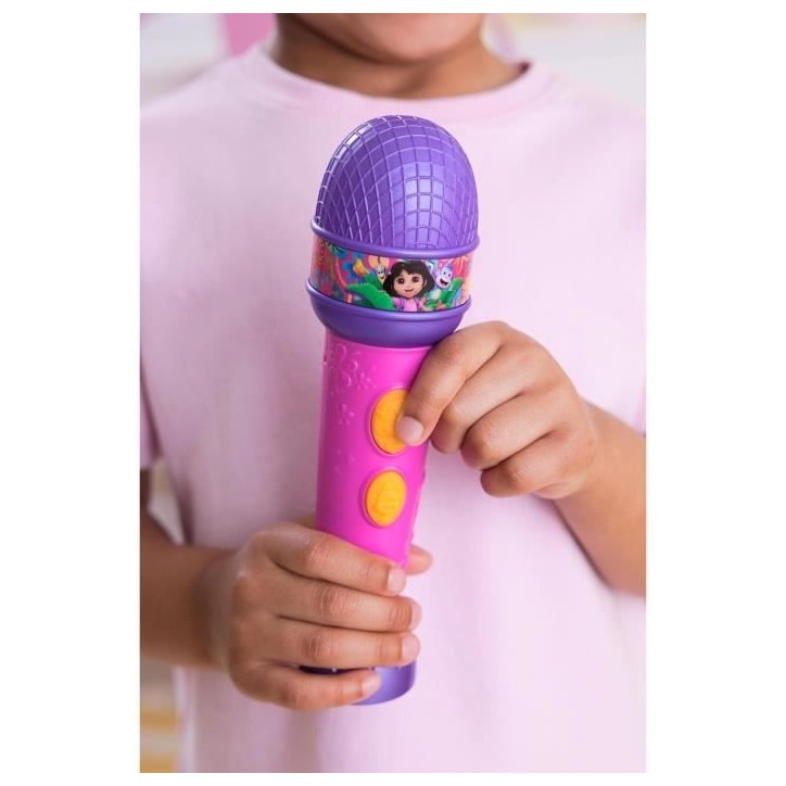 Dora - Micro a fonctions - 18cm - 4 chansons et 9 sons - des 3 ans - Dora l'exploratrice