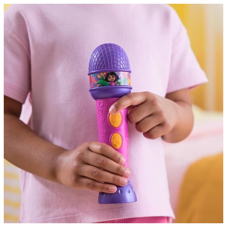 Dora - Micro a fonctions - 18cm - 4 chansons et 9 sons - des 3 ans - Dora l'exploratrice