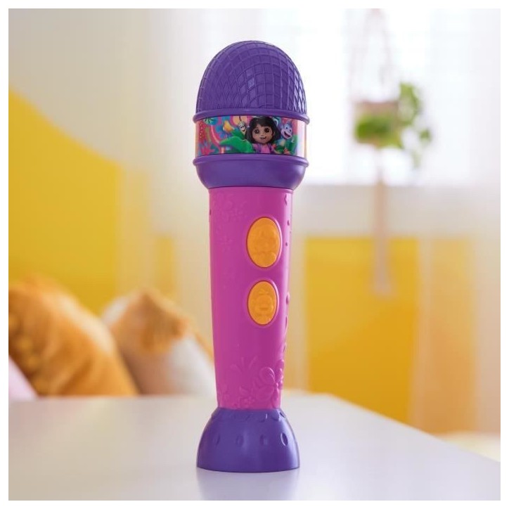 Dora - Micro a fonctions - 18cm - 4 chansons et 9 sons - des 3 ans - Dora l'exploratrice