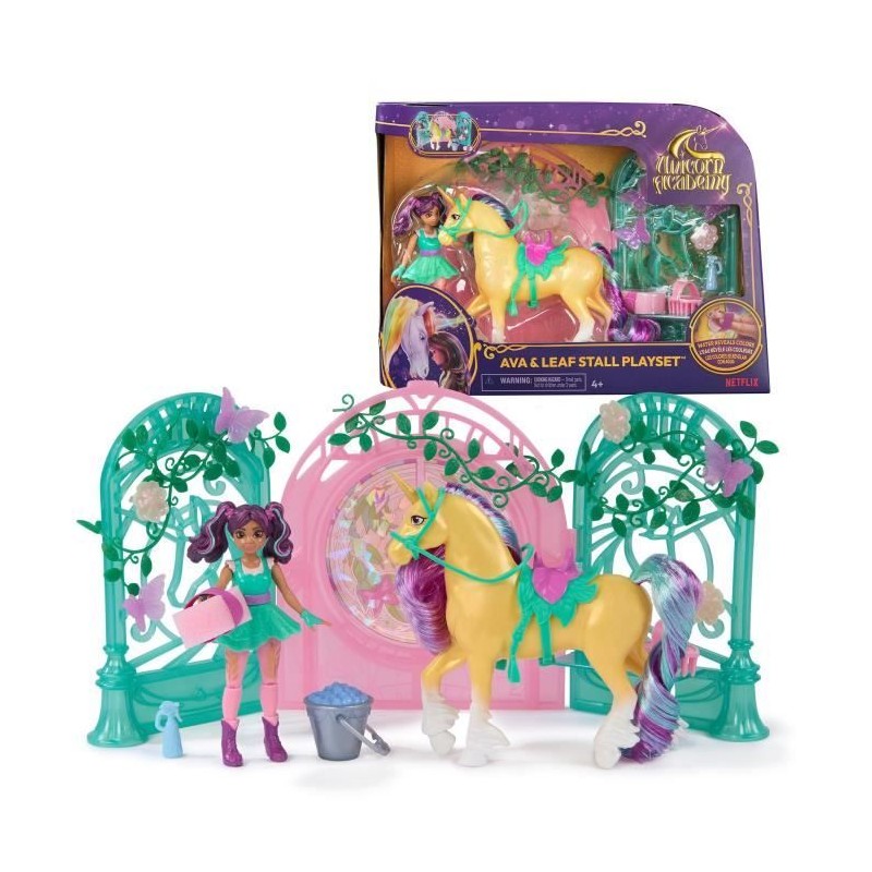 SPIN MASTER PLAYSET MINI POUPEE AVA ET LEAF COLOR REVEAL Unicorn Acade SPIN MASTER PLAYSET MINI POUPEE AVA ET LEAF COLOR REVEAL Unicorn Acade