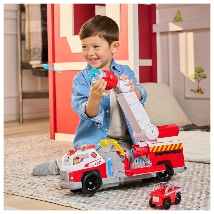 Camion de pompier + figurine Marcus - des 3 ans - Fire Rescue - La Pat'Patrouille Camion de pompier + figurine Marcus - des 3 ans - Fire Rescue - La Pat'Patrouille