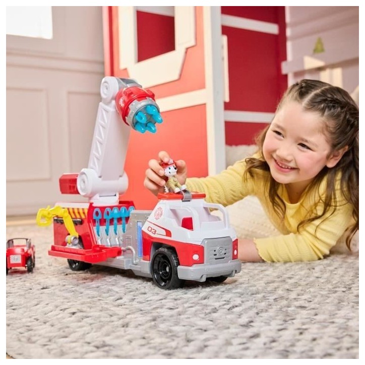 Camion de pompier + figurine Marcus - des 3 ans - Fire Rescue - La Pat'Patrouille Camion de pompier + figurine Marcus - des 3 ans - Fire Rescue - La Pat'Patrouille