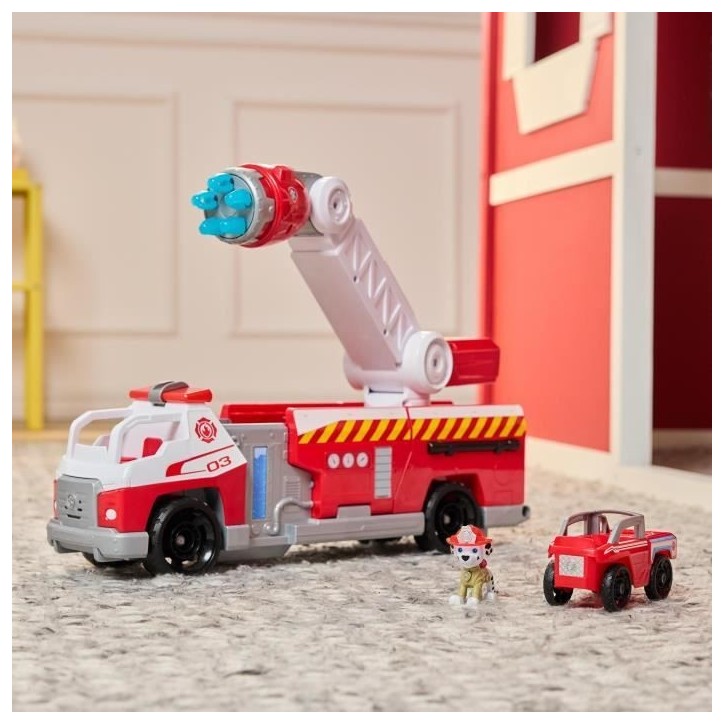 Camion de pompier + figurine Marcus - des 3 ans - Fire Rescue - La Pat'Patrouille Camion de pompier + figurine Marcus - des 3 ans - Fire Rescue - La Pat'Patrouille