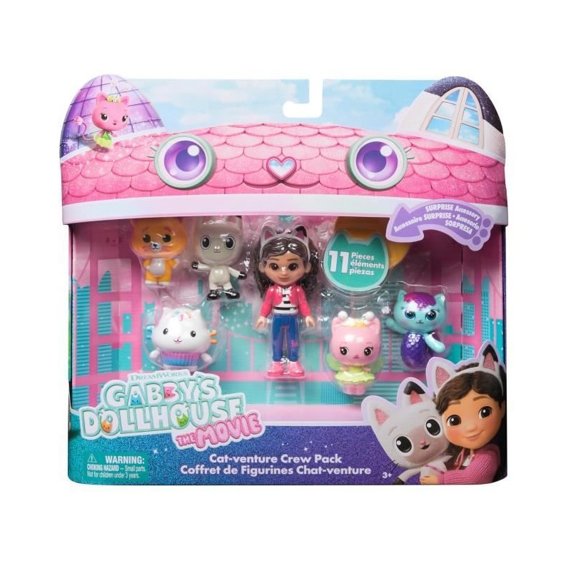 Gabby Dollhouse - Coffret 6 figurines + 5 accessoires - Petits chatons Gabby Dollhouse - Coffret 6 figurines + 5 accessoires - Petits chatons