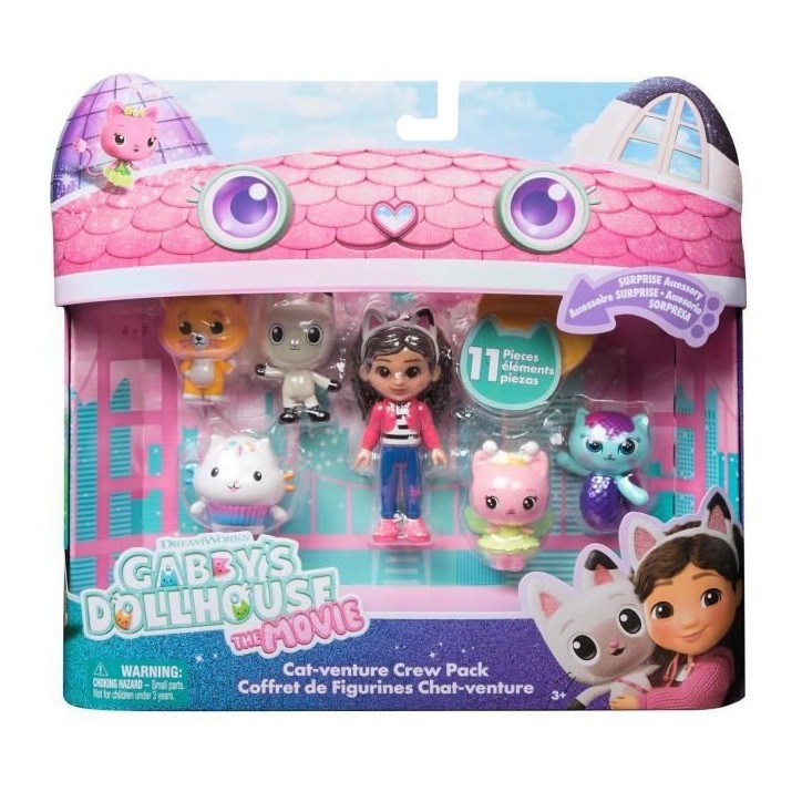 Gabby Dollhouse - Coffret 6 figurines + 5 accessoires - Petits chatons - des 3 ans - Gabby et la Maison Magique Gabby Dollhouse - Coffret 6 figurines + 5 accessoires - Petits chatons - des 3 ans - Gabby et la Maison Magique