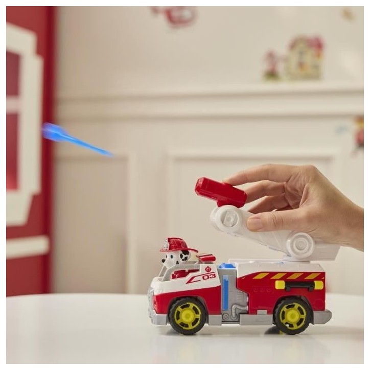 Figurine Marcus - Véhicules + 2 projectiles - des 3 ans - Fire Rescue - La Pat'Patrouille