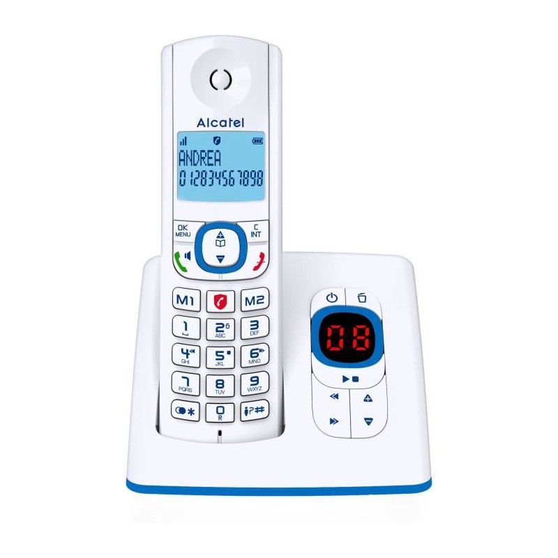 Téléphone sans fil - ALCATEL - F530 Voice - Répondeur, blocage d'ap Téléphone sans fil - ALCATEL - F530 Voice - Répondeur, blocage d'ap