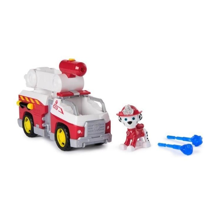 Figurine Marcus - Véhicules + 2 projectiles - des 3 ans - Fire Rescue - La Pat'Patrouille