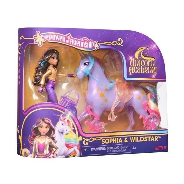 Figurines Sophia + Wildstar - 5 accessoires inclus - des 4 ans - L'École des Licornes Figurines Sophia + Wildstar - 5 accessoires inclus - des 4 ans - L'École des Licornes