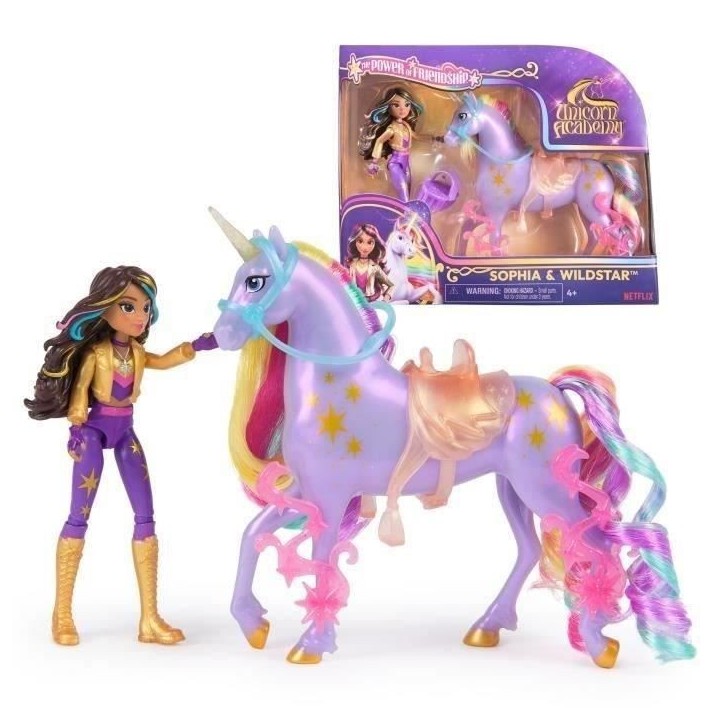 Figurines Sophia + Wildstar - 5 accessoires inclus - des 4 ans - L'École des Licornes Figurines Sophia + Wildstar - 5 accessoires inclus - des 4 ans - L'École des Licornes