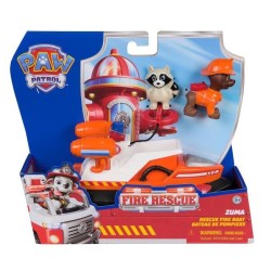 Figurine Zuma - Véhicules + Raton laveur - des 3 ans - Fire Rescue -