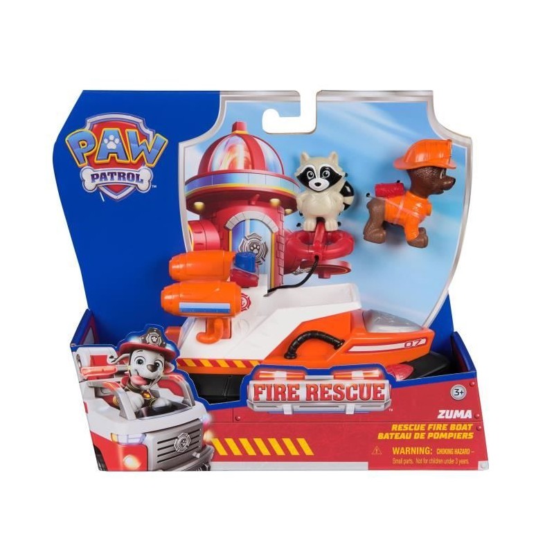 Figurine Zuma - Véhicules + Raton laveur - des 3 ans - Fire Rescue - Figurine Zuma - Véhicules + Raton laveur - des 3 ans - Fire Rescue -