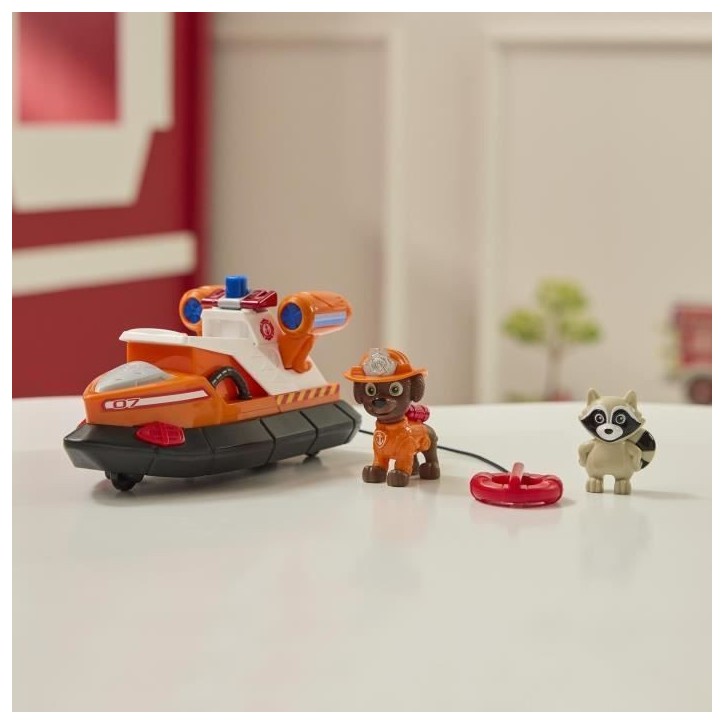 Figurine Zuma - Véhicules + Raton laveur - des 3 ans - Fire Rescue - La Pat'Patrouille Figurine Zuma - Véhicules + Raton laveur - des 3 ans - Fire Rescue - La Pat'Patrouille