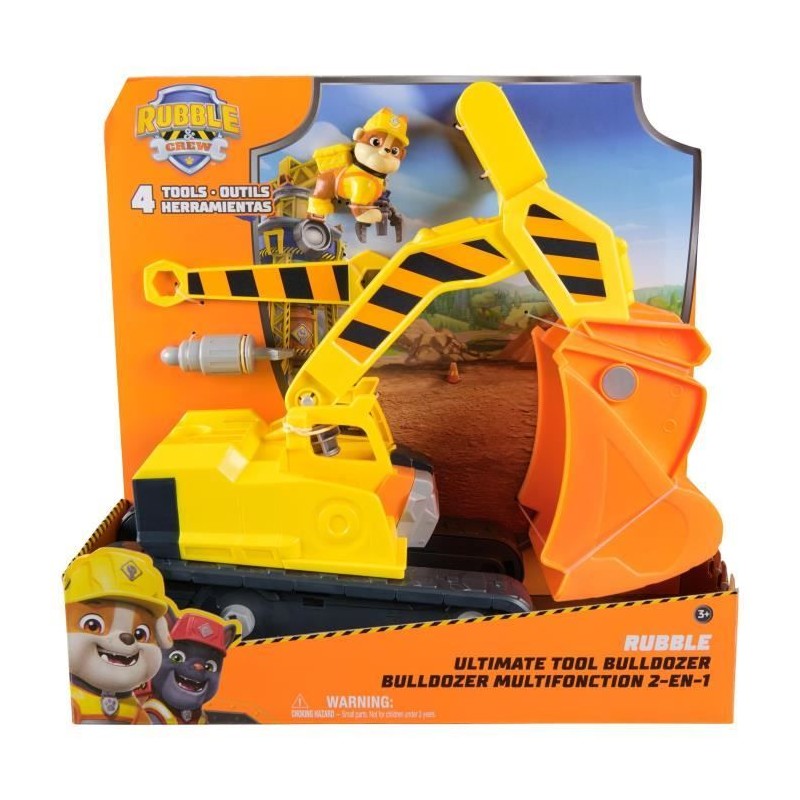 Ruben & Compagnie - Bulldozer multifonctions - des 3 ans - La Pat'Patr Ruben & Compagnie - Bulldozer multifonctions - des 3 ans - La Pat'Patr