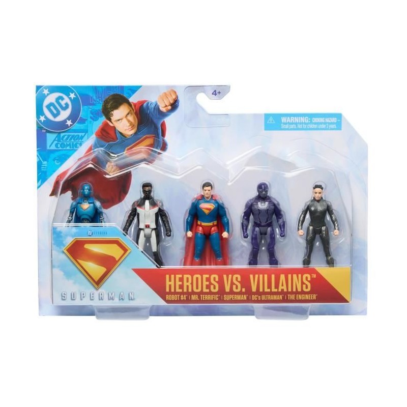 Multipack figurines 8 cm - des 4 ans - Superman le film Multipack figurines 8 cm - des 4 ans - Superman le film