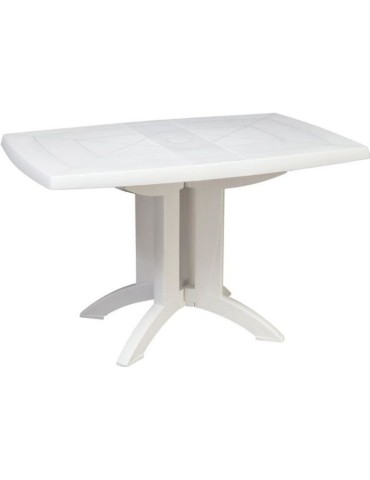 Table pliante - GROSFILLEX - Vega - Blanc - 118x77 cm - Résine - Extérieur