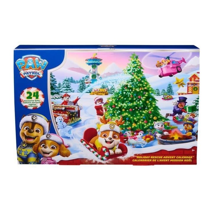 Calendrier de l'Avent - 24 surprises - Figurines et accessoires - des 3 ans - La Pat'Patrouille Calendrier de l'Avent - 24 surprises - Figurines et accessoires - des 3 ans - La Pat'Patrouille
