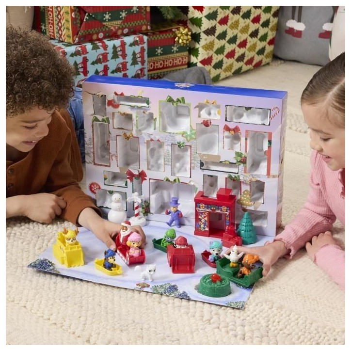 Calendrier de l'Avent - 24 surprises - Figurines et accessoires - des 3 ans - La Pat'Patrouille Calendrier de l'Avent - 24 surprises - Figurines et accessoires - des 3 ans - La Pat'Patrouille