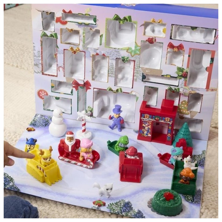 Calendrier de l'Avent - 24 surprises - Figurines et accessoires - des 3 ans - La Pat'Patrouille Calendrier de l'Avent - 24 surprises - Figurines et accessoires - des 3 ans - La Pat'Patrouille