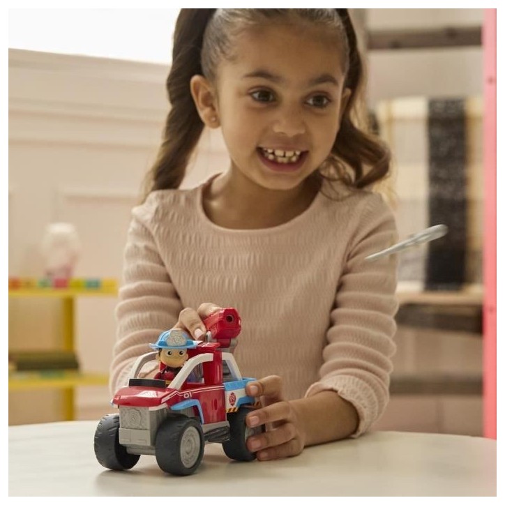 Paw Patrol -Figurine Ryder + véhicule - des 3 ans - Fire Rescue - La Pat'Patrouille