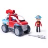 Paw Patrol -Figurine Ryder + véhicule - des 3 ans - Fire Rescue - La