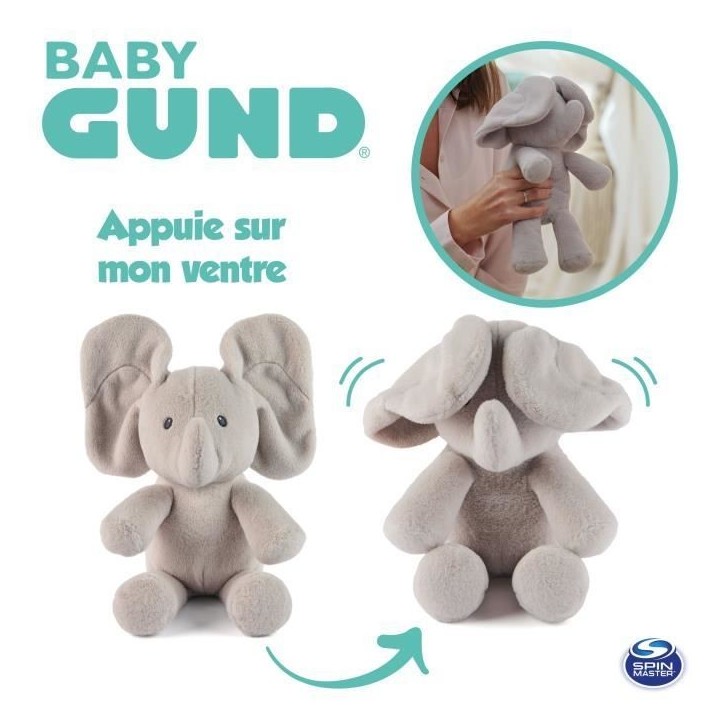 SPIN MASTER CACHE-CACHE FLAPPY L'ELEPHANT Gund SPIN MASTER CACHE-CACHE FLAPPY L'ELEPHANT Gund