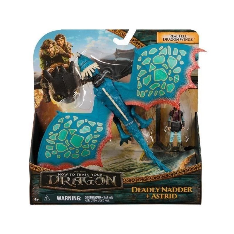 SPIN MASTER PACK DRAGON ET VIKING 25 CM TEMPETE Dragons Movie