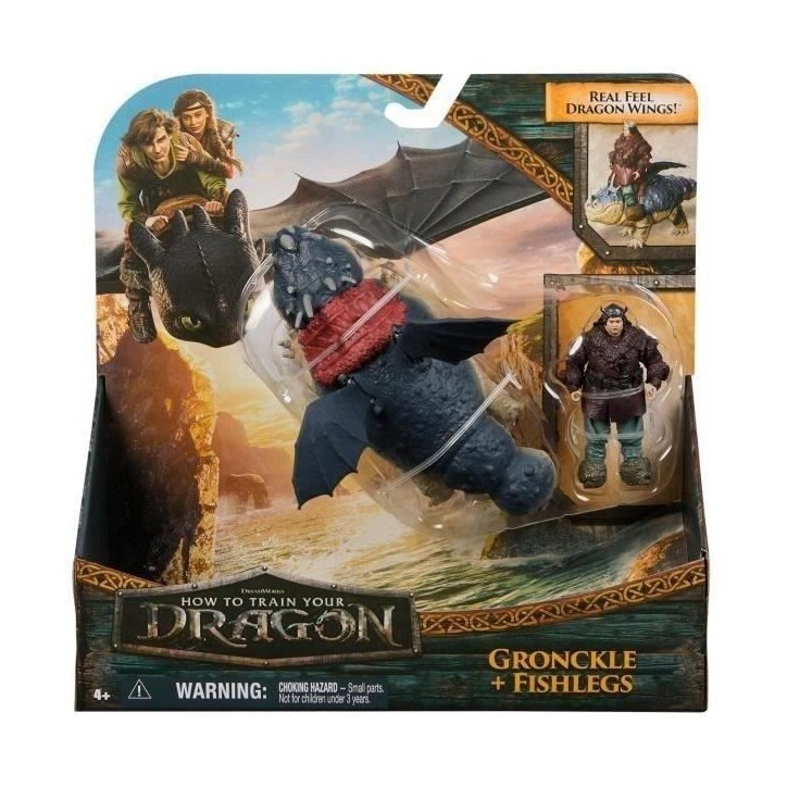 SPIN MASTER PACK DRAGON ET VIKING 25 CM GRONK Dragons Movie SPIN MASTER PACK DRAGON ET VIKING 25 CM GRONK Dragons Movie