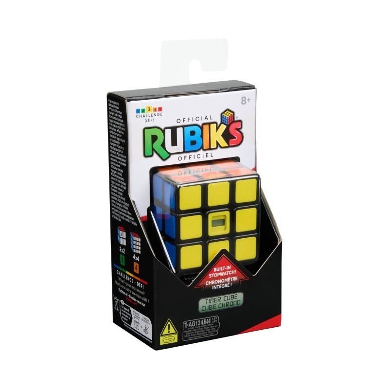 Rubik's Cube - Chrono - 3x3 - Chrnometre intégré - des 8 ans Rubik's Cube - Chrono - 3x3 - Chrnometre intégré - des 8 ans