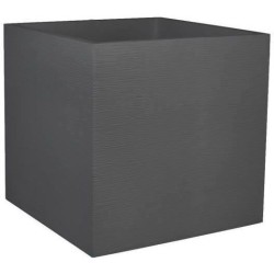 Bac a fleurs Carré 50 cm - EDA - Graphit - 57 L - 49,5 x 49,5 x H. 49