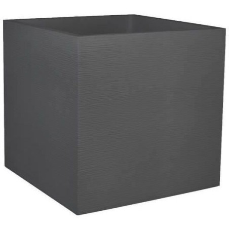 Bac a fleurs Carré 50 cm - EDA - Graphit - 57 L - 49,5 x 49,5 x H. 49
