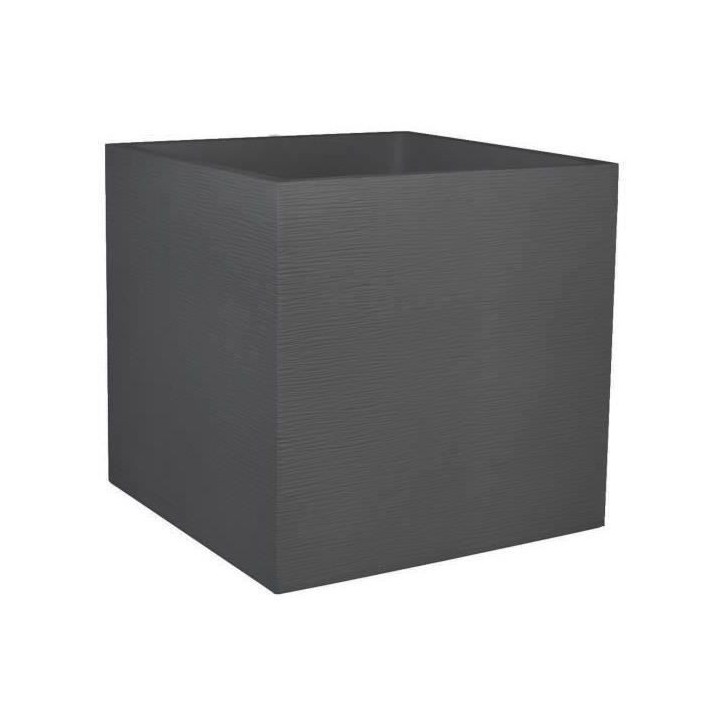 Bac a fleurs Carré 50 cm - EDA - Graphit - 57 L - 49,5 x 49,5 x H. 49,5 cm - Gris Anthracite Bac a fleurs Carré 50 cm - EDA - Graphit - 57 L - 49,5 x 49,5 x H. 49,5 cm - Gris Anthracite