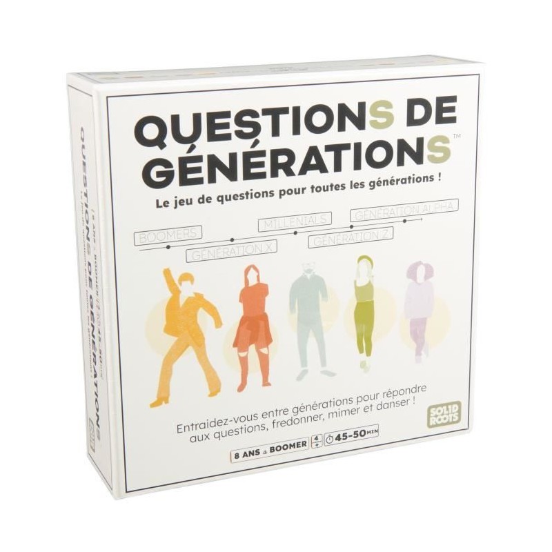 Questions de générations - 2000 questions et 100 défis amusants - J