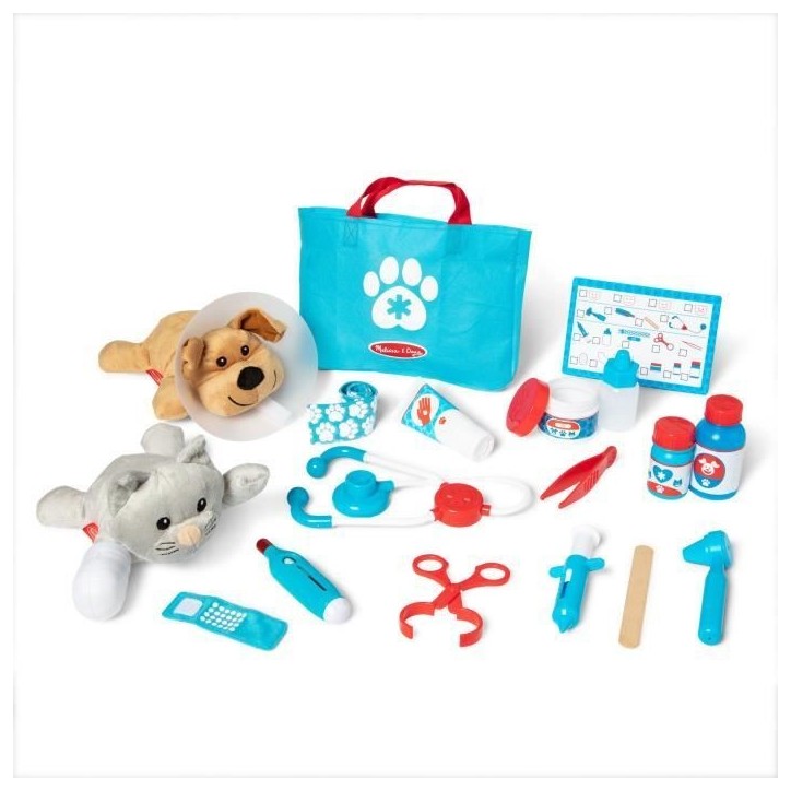 Jeu d'imitation - Vétérinaire - 24 pieces - des 3 ans - Melissa & Doug Jeu d'imitation - Vétérinaire - 24 pieces - des 3 ans - Melissa & Doug