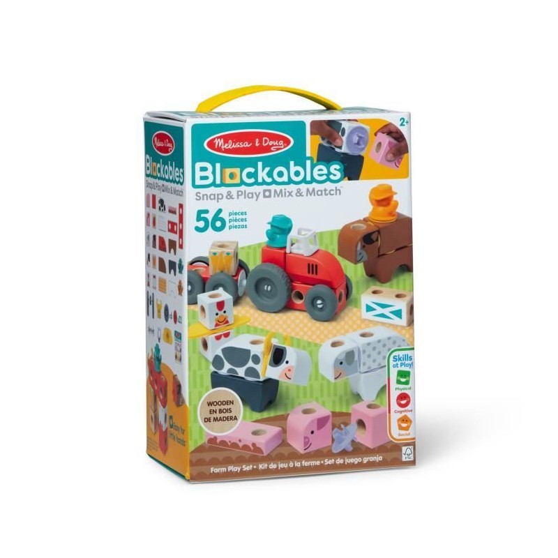 Blockables - La ferme - 56 pieces - des 2 ans - Melissa & Doug Blockables - La ferme - 56 pieces - des 2 ans - Melissa & Doug