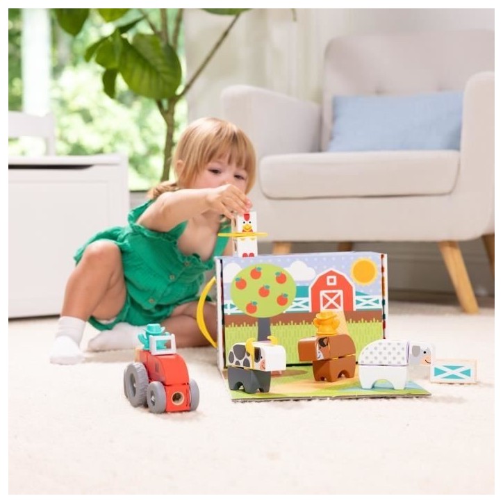 Blockables - La ferme - 56 pieces - des 2 ans - Melissa & Doug Blockables - La ferme - 56 pieces - des 2 ans - Melissa & Doug